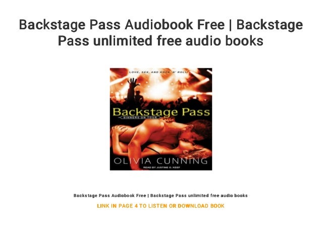 Backstage Pass Book